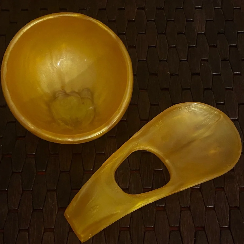 Kenny Mack Designs Resin scoop bowl & spoon rest